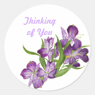 Pensez à votre autocollant Orchidée