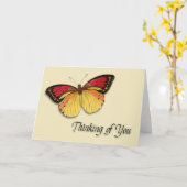 Pensez à votre carte papillon (Fleur jaune)