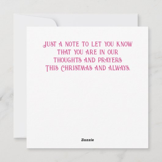 Pensez à vous Carte de vacances à plat (Dos)