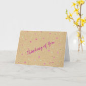 Pensez à vous | Carte intérieure vide (Fleur jaune)