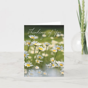 Pensez à vous   Carte photo Fleur marguerite