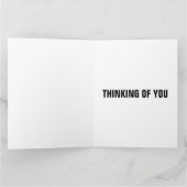 PENSEZ À VOUS GORILLA FUNNY GREETING CARTES (Intérieur)