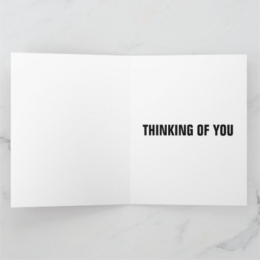 PENSEZ À VOUS GORILLA FUNNY GREETING CARTES (Intérieur)