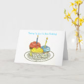 Pensez à vous la carte de joyeux anniversaire (Fleur jaune)