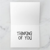 PENSEZ À VOUS LA CARTE DE SALUT DE PLAGE TROPICALE (Intérieur)