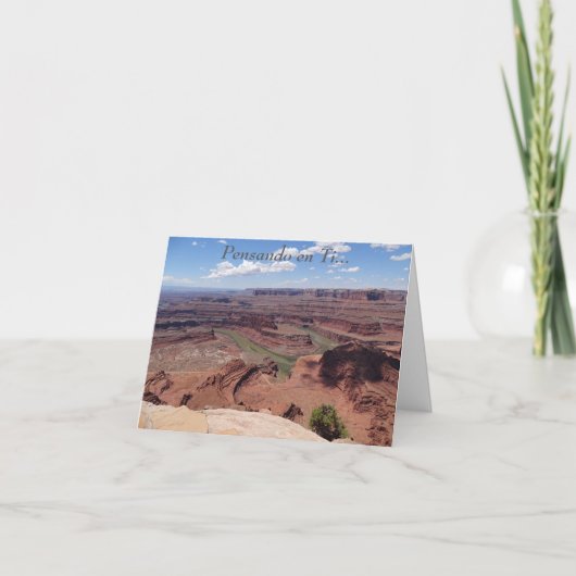 Pensez à vous / Pensando en Ti blanc carte intérie (Devant)