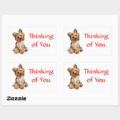 Pensez à vous Stickers de Chien Yorkshire Terrier (Feuille)