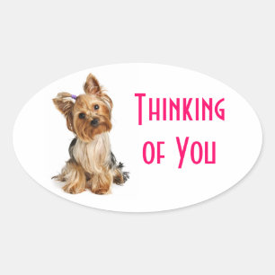 Pensez à vous Stickers de Chien Yorkshire Terrier