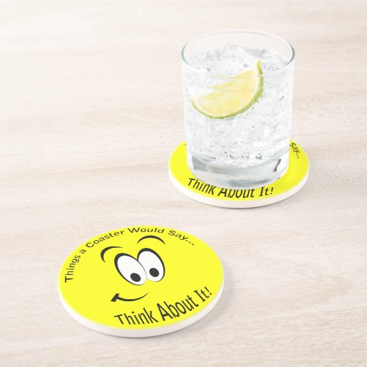 Pensez Au Dessous de verre Informatique (Côté)