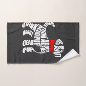 Pensez aux chiots blancs MORTS (Serviette à main)