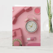 PENSEZ CARTE ROSE AVEC CHAUSSURES ROSES (Dos)