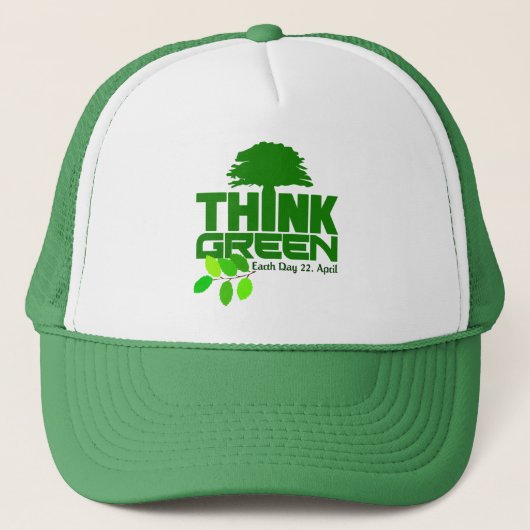 Pensez casquette vert (Devant)