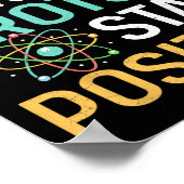 Pensez comme un proton Restez positif Tableau péri (Coin)