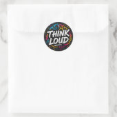 Pensez Fort – Autocollant de Cerveau Graffiti (Sac)
