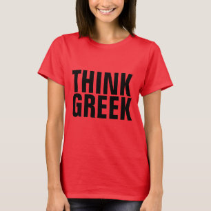 PENSEZ GRECQUE, T-shirts roses