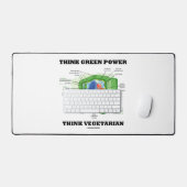 Pensez Green Power Pense Végétarien Plante Cellule (Clavier et souris)