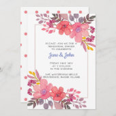 Pensez Invitation Rose Dusty (Devant / Derrière)