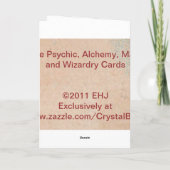 Pensez Juste À Vous ! Carte de voeux médiévale (Dos)