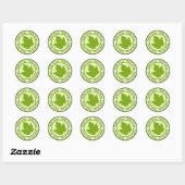 Pensez les autocollants verts (Feuille)