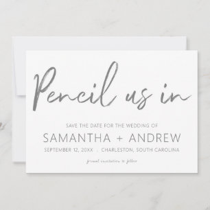 Pensez-nous dans Save the Date Invitation