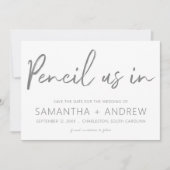Pensez-nous dans Save the Date Invitation (Devant)