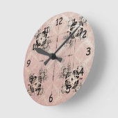 Pensez Pastel Twists Horloge ronde (Angle)