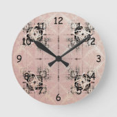 Pensez Pastel Twists Horloge ronde (Recto)