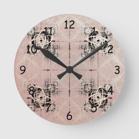 Pensez Pastel Twists Horloge ronde (Recto)
