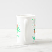 Pensez Positif Palm Tree Feuille Tea Coffee Mug Cu (Dos)