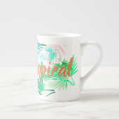 Pensez Positif Palm Tree Feuille Tea Coffee Mug Cu (Droite)