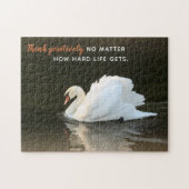Pensez positivement Swan Jigsaw Puzzle (Horizontal)