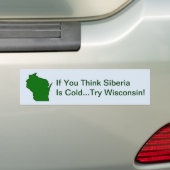 Pensez que la Sibérie est froide Essayez Sticker W (En voiture)