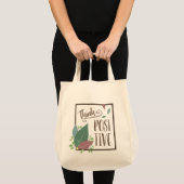 Pensez sac à provisions en plume de motivation pos (Devant (produit))