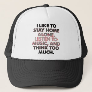 Pensez Trop Drôle Introverti Casquette