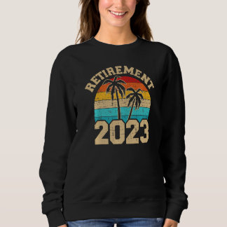Pensioen 2023 Vintage Strand Voor Collega Pensioen Trui
