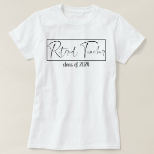 Pensioen 2024 Gepensioneerde lerarenklasse van 202 T-shirt