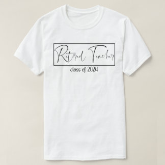 Pensioen 2024 Gepensioneerde lerarenklasse van 202 T-shirt