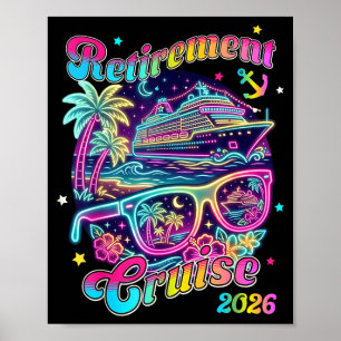 Pensioen 2026 cruise instapdag leuke bijpassende poster