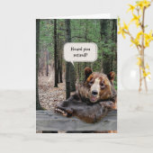 Pensioen Beer in een bos Kaart (Gele Bloem)