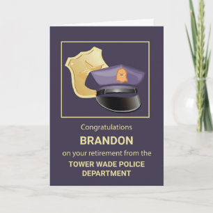 Pensioen bij de Politie Felicitaties Kaart