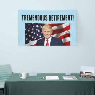 PENSIOEN DONALD TRUMP BANNER