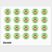 PENSIOEN: ÉÉN GROTE KOFFIEPAUZE RONDE STICKER (Vel)
