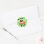 PENSIOEN: ÉÉN GROTE KOFFIEPAUZE RONDE STICKER (Envelop)