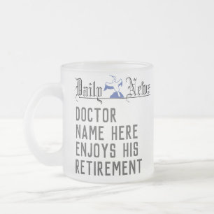 Pensioen Geschenk voor een Dokter Matglas Koffiemok