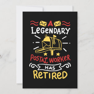 Pensioen Geschenk voor Gepensioneerde Postbode Kaart