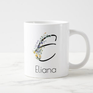 Pensioen gift werkgever monogram waterverf extra grote beker