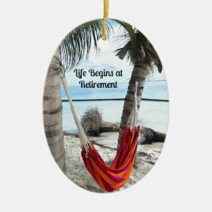 Pensioen: Hammock op de strand Keramisch Ornament