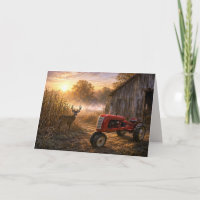 Pensioen Hert en Vintage Tractor