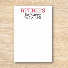 Pensioen is humoristisch om te doen lijst post-it® notes