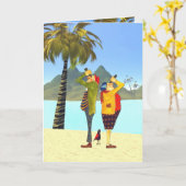 Pensioen is leuk kaart (Gele Bloem)